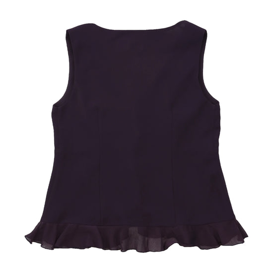 Roman Originals Cascading Ruffle V-Neck Blouse