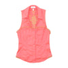 ANA SOUSA Embroidered Metallic Appliqué Sleeveless Button-Up Blouse
