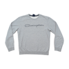 Champion Outline Script Logo Cotton Blend Crewneck Sweater
