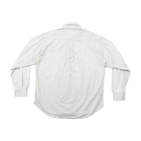 Avirex Light Gray Cotton Button-Down Shirt
