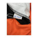 Champion Snap-Front Hooded Short Sleeve Windbreaker Jacket - Black/White/Orange