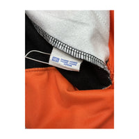 Champion Snap-Front Hooded Short Sleeve Windbreaker Jacket - Black/White/Orange