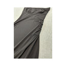 LORRAINE Black Ruched Strapless Midi Dress