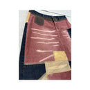 Pepe Jeans London Patchwork Denim Corduroy Skirt