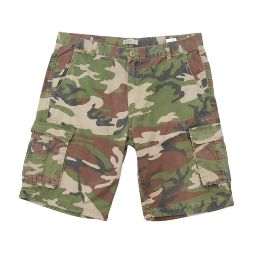 Scout Woodland Camo Cotton Cargo Shorts