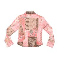 Patchwork Paisley Cotton Button Up Shirt
