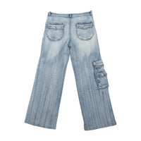 JAX Faded Wide Leg Cargo Jeans (repriced)