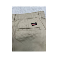 Dickies Mid-Rise Slim Fit Bootcut Cotton Blend Twill Khaki Work Pants