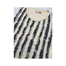 MET Shirting Ruffle Stripe Cotton Tank Top