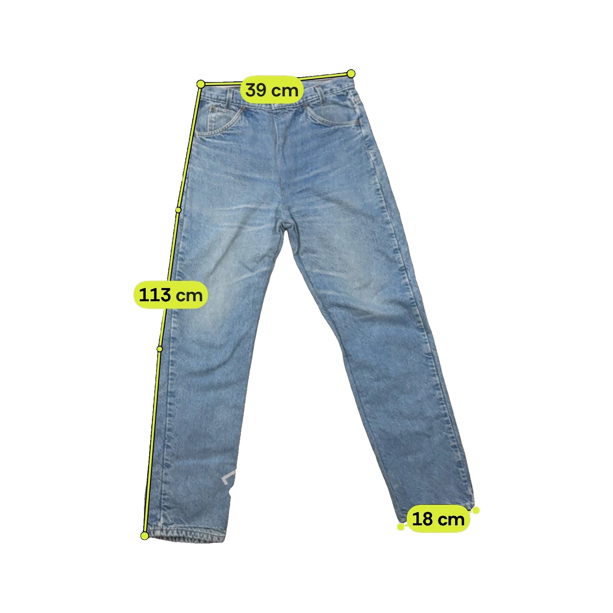 Dickies Light Wash Denim Straight Leg Flannel Lined Jeans