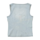 Only Jeans Light Wash Denim Tank Top