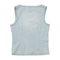 Only Jeans Light Wash Denim Tank Top
