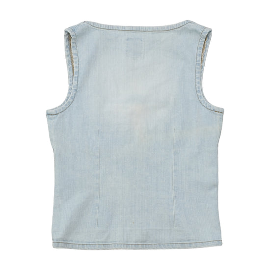 Only Jeans Light Wash Denim Tank Top