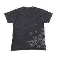 T-shirt Shiroi Neko em algodão com estampado de Caveira e Pinup