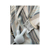 Cotton Club Diagonal Stripe Cap Sleeve Blouse