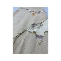 Italian Floral Handkerchief Hem Linen Viscose Skirt