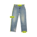 Lee Riders Vintage Light Wash Cotton Straight Leg Jeans