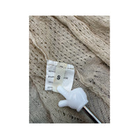 E-go Sheer Open Knit Linen Blend Cardigan (Repriced)