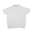 Vintage Italian Contrast Piped Knit Polo Shirt
