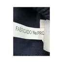 FABRICADO Na PRC Navy Full Zip Mock Neck Sweater with Elbow Patches
