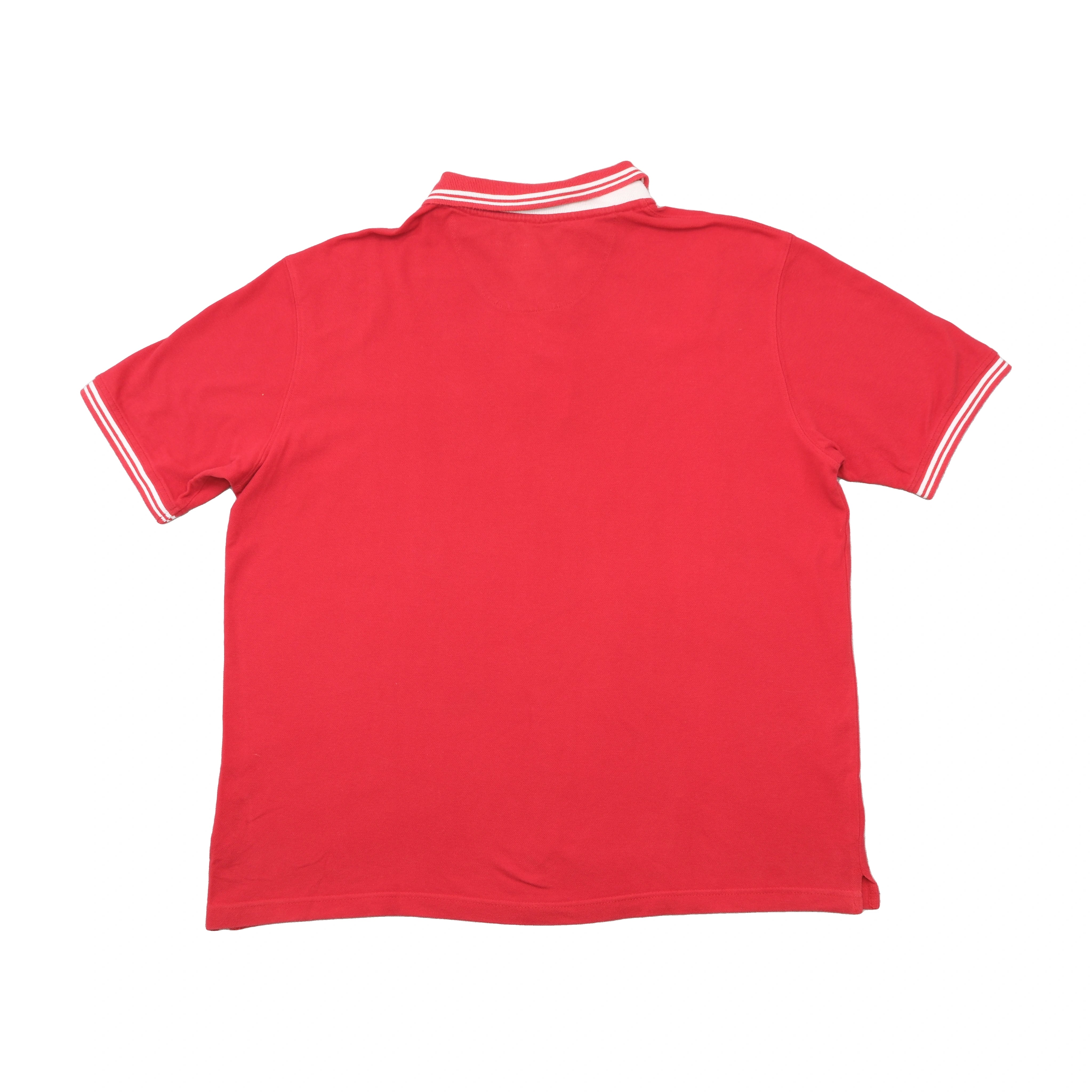 Asics Vintage Red Cotton Team Polo