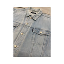 WORK OUT Vintage Light Wash Cotton Denim Trucker Jacket