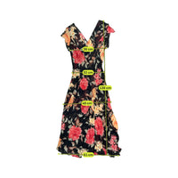Parisport Floral V-Neck Maxi Dress