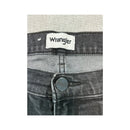 Wrangler Washed Black Cotton Blend Slim Straight Jeans