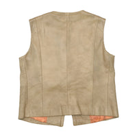 Finchley Fifth Avenue Vintage Leather Button Front Vest