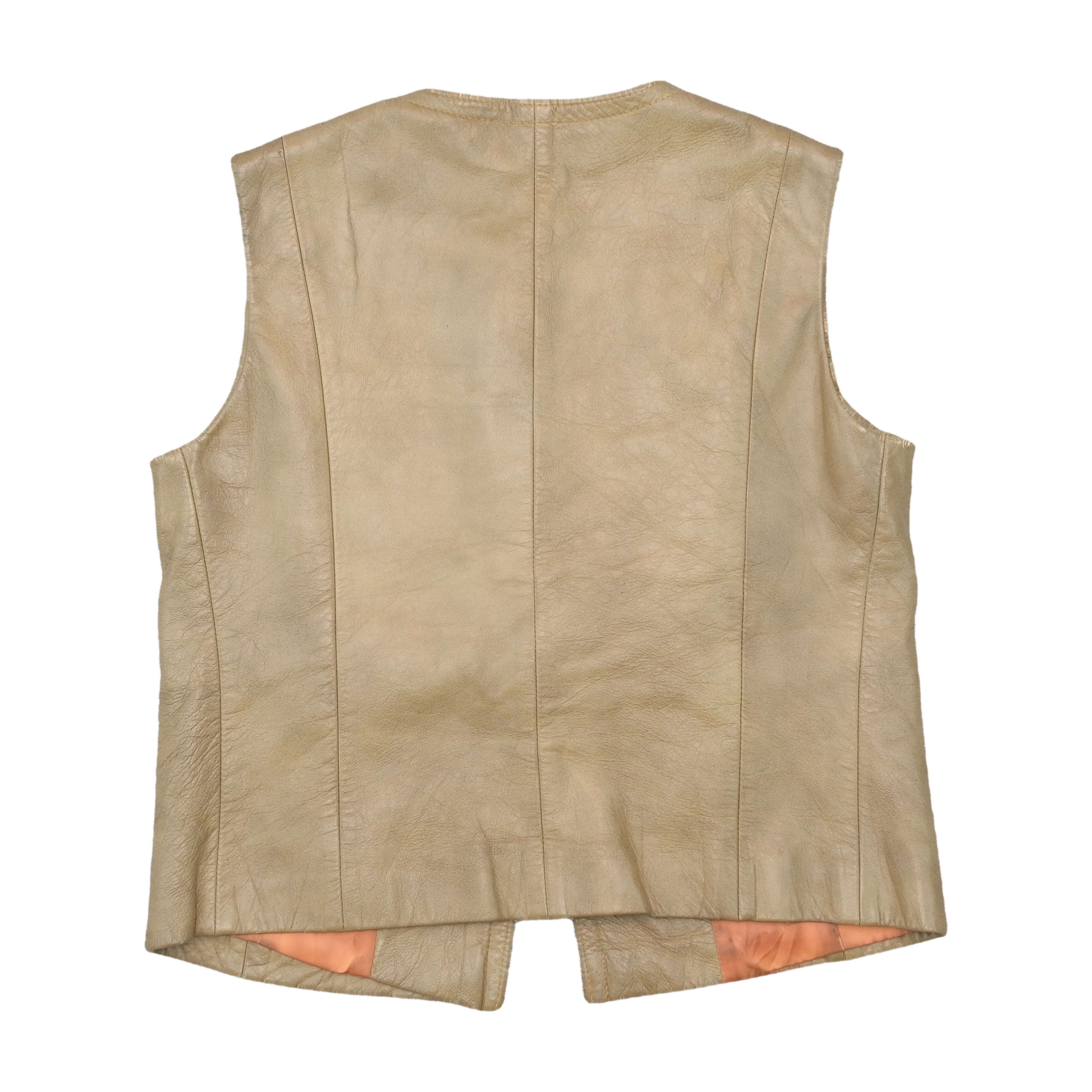 Finchley Fifth Avenue Vintage Leather Button Front Vest