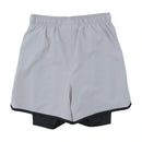 Under Armour Gray & Black Logo Mesh-Lined Pull-On Shorts