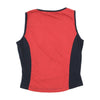 Americo Tavar Graphic Print Contrast Trim Baseball Tank T-shirt