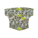 Classic Fashion Blue & Brown Abstract Print Snap Button Shirt