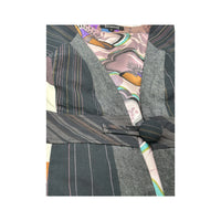 St-Martins Patchwork Belted Sleeveless Blouse (repriced)