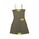 Colours Of The World Metallic Stripe Slip Dress