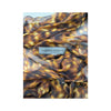Alberta Ferretti Tortoiseshell Print Ring Strap Silk Chiffon Dress
