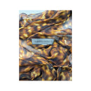 Alberta Ferretti Tortoiseshell Print Ring Strap Silk Chiffon Dress