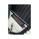 Z&D Fashion Contrast Stitch Full Zip Wool Sweater
