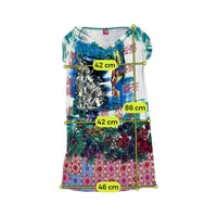 Save The Queen! Floral Abstract Print Dress