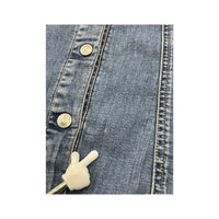 Vintage Fornarina Fitted Denim Snap Front Jacket Shirt