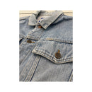 Outsider Italia Vintage Light Wash Cotton Denim Trucker Jacket