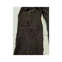 Americo Tavar Embroidered Lace-Up Cotton Pants