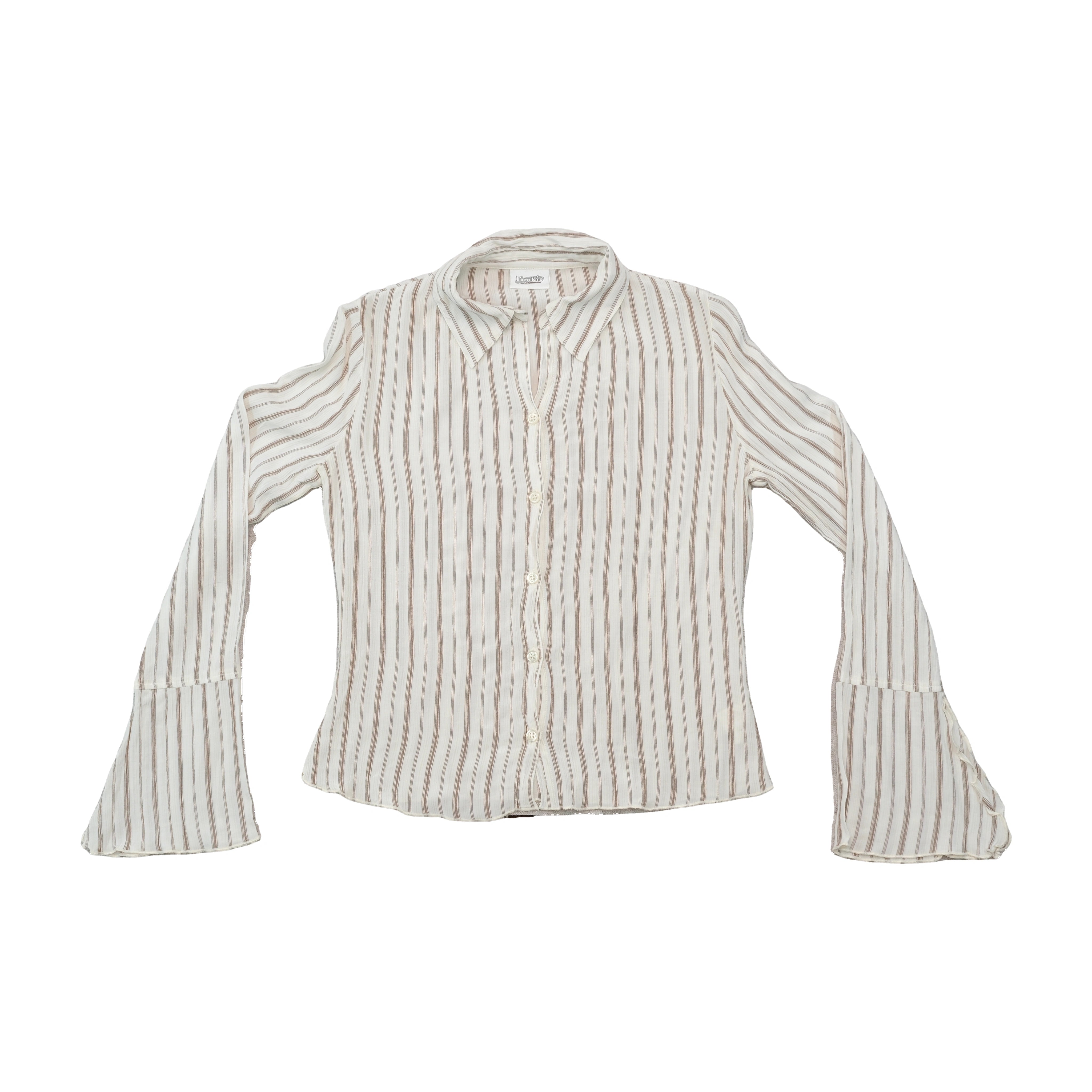 Pimkie Striped Flare Sleeve Blouse