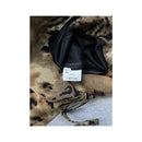 Leopard Print Ruffle Asymmetrical Handkerchief Hem Slip Dress