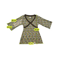 Miss Sixty Vintage Space Dye Knit V Neck Long Top (Repriced)