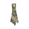 Patrizia Pepe Floral Ruffle Trim Asymmetrical Maxi Dress (silk?)