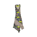 Patrizia Pepe Floral Ruffle Trim Asymmetrical Maxi Dress (silk?)