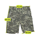 Calções cargo Clockhouse em algodão Camuflado cinzento