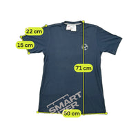 adidas Vintage Navy Cotton Soccer Graphic T-Shirt