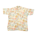 Abstract Painterly Print Viscose Short Sleeve Shirt